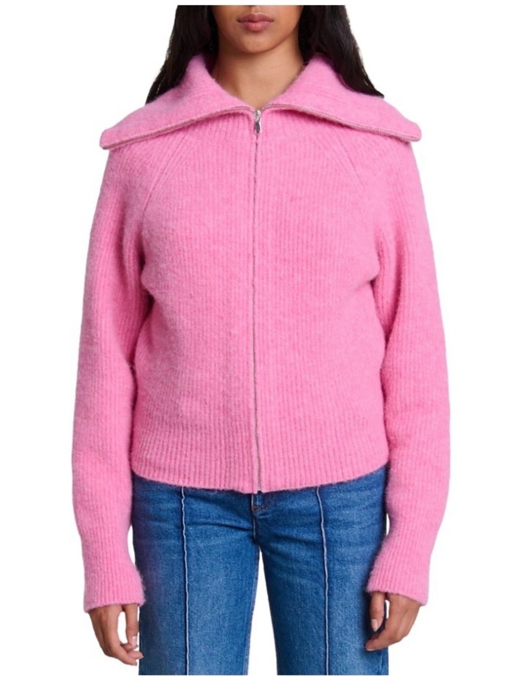 Maje Zip up cardigan